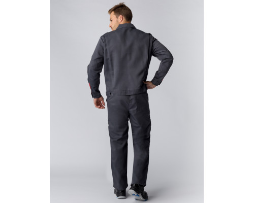 Костюм Фаворит-1 (тк.Смесовая,210) брюки, т.серый/серый