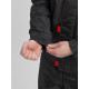 Куртка зимняя укороченная Фаворит (тк.Смесовая,240), т.серый/св.серый/красный