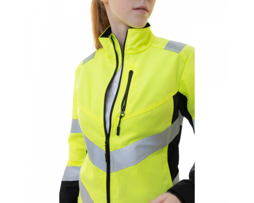 Женская сигнальная куртка Brodeks KS 229, желтый/черный