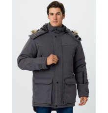Куртка зимняя Аляска-Люкс (тк.Карелия), серый