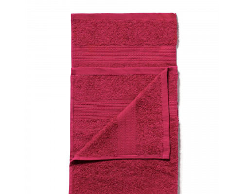 Полотенце махровое (50х90), бордовый