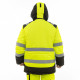 Зимняя сигнальная куртка-парка Brodeks KW 217, желтый/черный